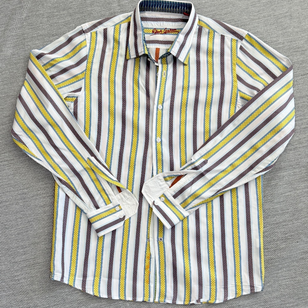 Robert graham CLASSIC FIT STRIPE DESIGN shirt XL